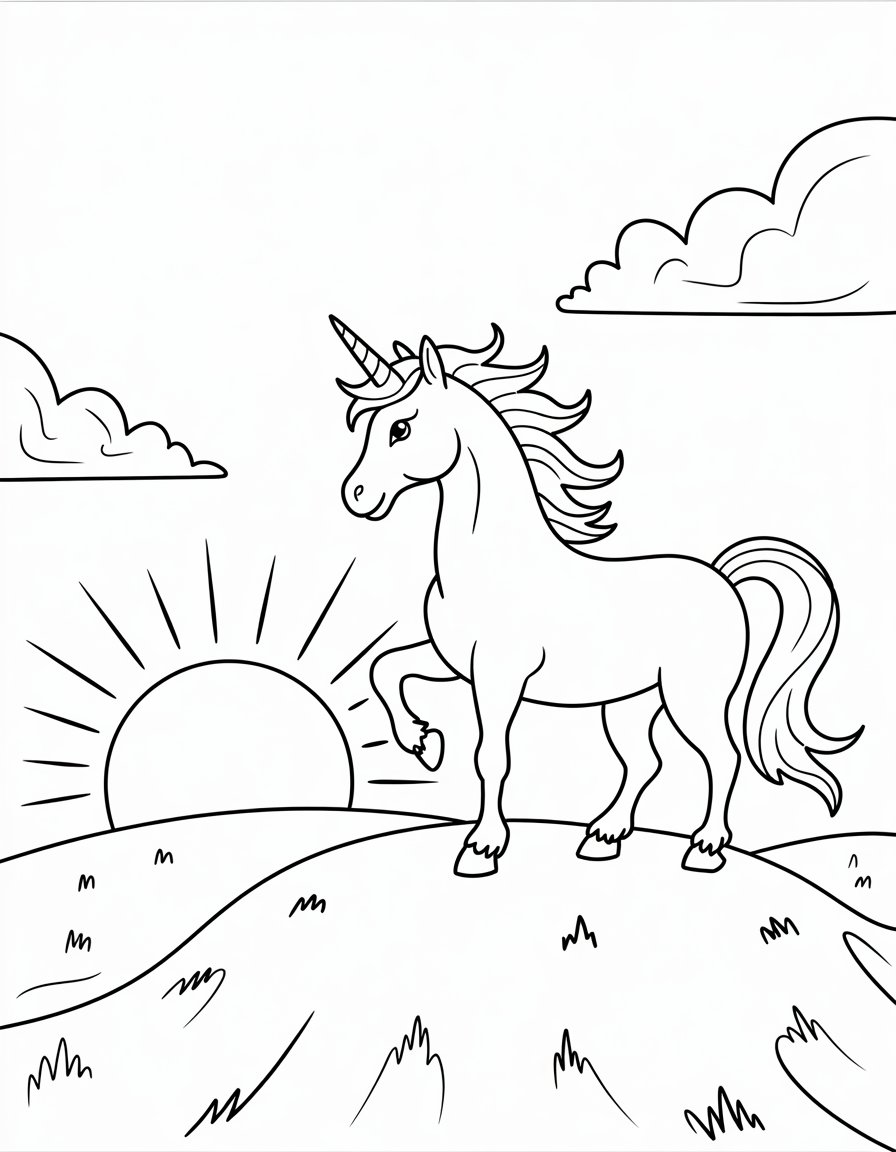Sunset Unicorn